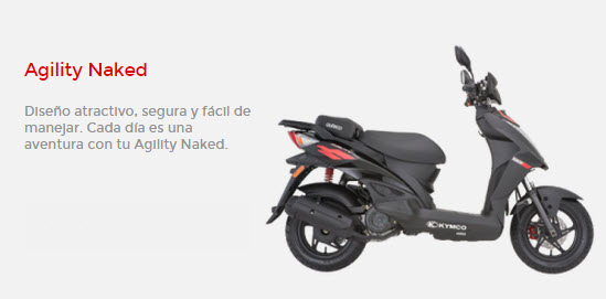 Motocicleta kymco agility naked