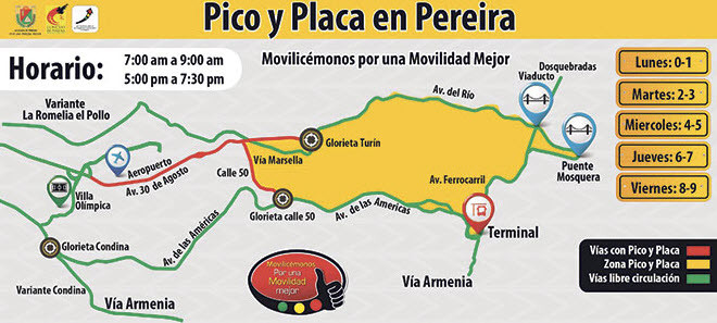 Pico Y Placa Para Motos En La Ciudad De Pereira Precios Fichas