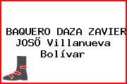 BAQUERO DAZA ZAVIER JOSÕ Villanueva Bolívar