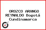 OROZCO ARANGO REYNALDO Bogotá Cundinamarca
