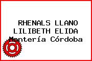 RHENALS LLANO LILIBETH ELIDA Montería Córdoba