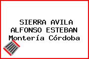 SIERRA AVILA ALFONSO ESTEBAN Montería Córdoba