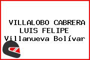 VILLALOBO CABRERA LUIS FELIPE Villanueva Bolívar
