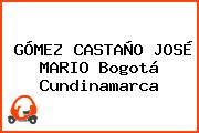 GÓMEZ CASTAÑO JOSÉ MARIO Bogotá Cundinamarca