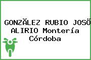 GONZÃLEZ RUBIO JOSÕ ALIRIO Montería Córdoba