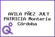 AVILA PÃEZ JULY PATRICIA Montería Córdoba