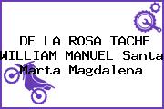 DE LA ROSA TACHE WILLIAM MANUEL Santa Marta Magdalena