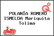 POLANÍA ROMERO ISMELDA Mariquita Tolima
