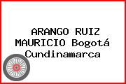 ARANGO RUIZ MAURICIO Bogotá Cundinamarca