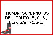 HONDA SUPERMOTOS DEL CAUCA S.A.S. Popayán Cauca