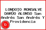 LONDOÞO MONSALVE DARÚO ALONSO San Andrés San Andrés Y Providencia