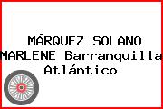 MÁRQUEZ SOLANO MARLENE Barranquilla Atlántico