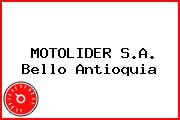 MOTOLIDER S.A. Bello Antioquia